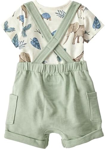 Perfectly Comfy Organic Cotton Overall Set For Little Ones
