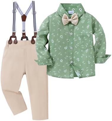 Perfect for Weddings Formal Toddler Suits with suspenders and bow ties