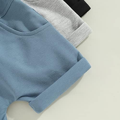 Bagilaanoe Elastic Waist Shorts for Baby Boys Summer Solid Bottoms