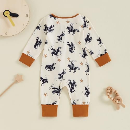 Perfect Baby Romper Set Western Cow Horse Themes for Boys Girls