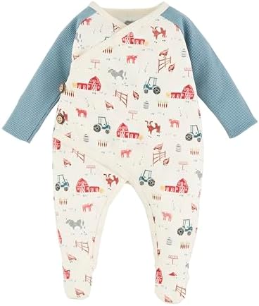 Mud Pie Boys Baby Farm Sleeper Cozy Stylish