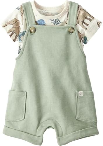 Perfectly Comfy Organic Cotton Overall Set For Little Ones