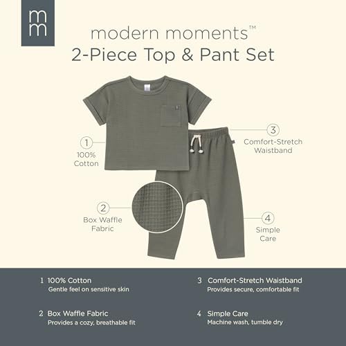 Modern Moments Honey Comb Baby Boys Knit Set