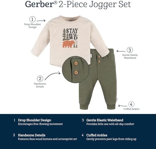 Gerber Baby Boys Jogger Set