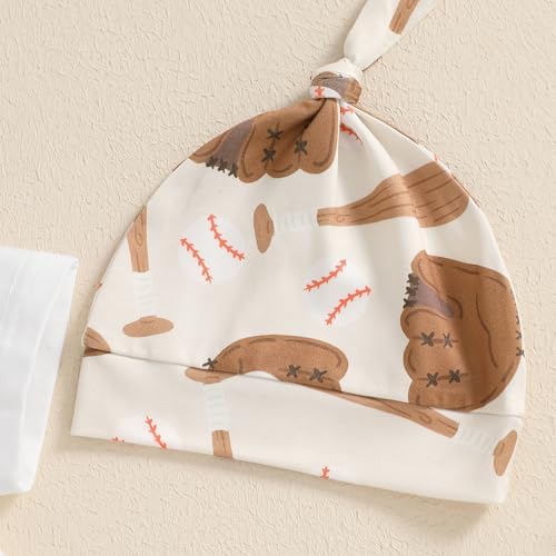 My First Baseball Season Baby Boy Outfit Soft Cotton Romper and Pants