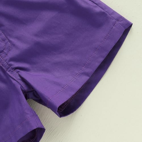 Mardi Gras Toddler Boy Outfit Set with Bowtie