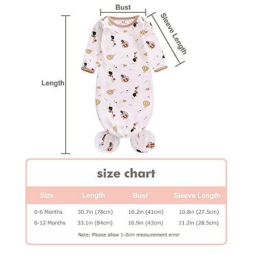 Miracle Baby Bear Balloon and Rainbow Matching Nightgown Set for Newborns