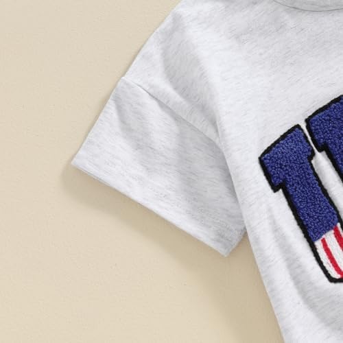 4th of July Toddler Romper US Milestones