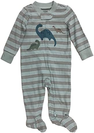 Carters Dinosaur 2-Way Zip Sleepers for Infant Boys