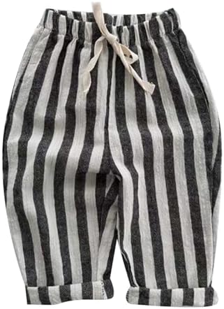 Striped Pull-on Jogger Harem Pants