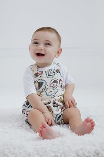Sesame Street Cotton Gauze Romper Set