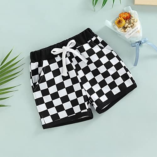 Lamuusaa Newborn 0-3T summer cotton plaid shorts