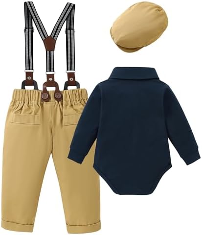 Luxury Baby Boy Tuxedo Set with Bow-Tie Design