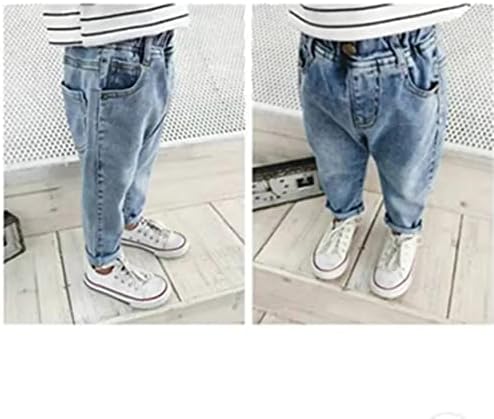 Baby Boys Denim Pant with Elastic Waistband