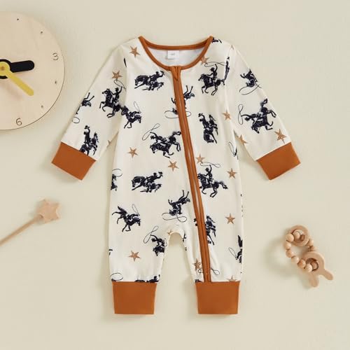 Perfect Baby Romper Set Western Cow Horse Themes for Boys Girls