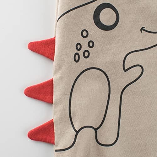 Funny Dinosaur Toddler Boy Sweatpants with Reinforced Waistband Eco-Friendly Elastic