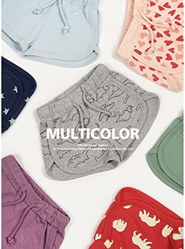 3 Pack Solid Cotton Athletic Shorts for Babies with Drawstring