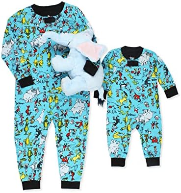 Big Fat Grinch Sleepover Pajamas with Seuss Friends