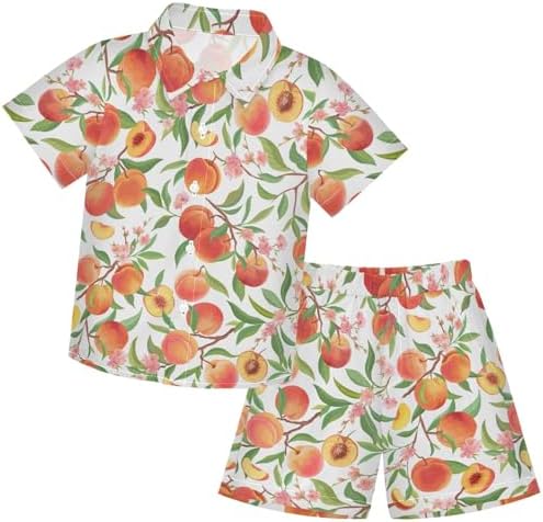Visesunny Toddler Boys Beach Shirts Set
