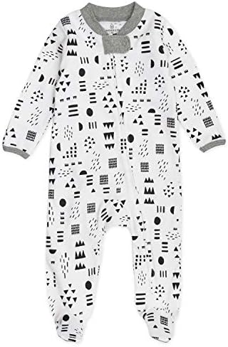GOTS Organic Honest Baby Sleep Play Pajamas for Boys 2-Pack
