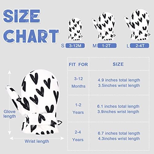 BAVST Toddler Waterproof Mittens Fleece Lined Winter Warm Gloves for Little Kids