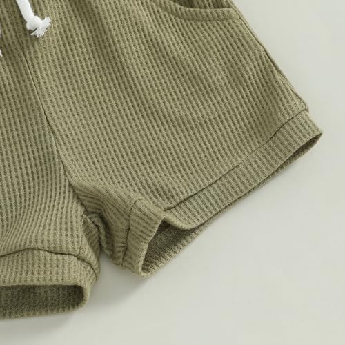 MERSARIPHY Newborn Baby Boy Summer Clothes Mamas Romper Shorts Set