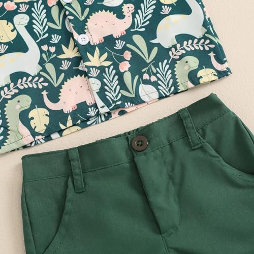 Dinosaur Print Toddler Shorts Set