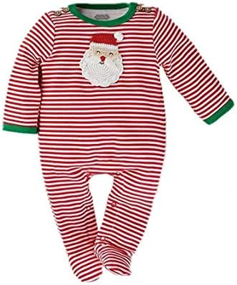 Mud Pie Crochet Santa Baby Sleeper Red
