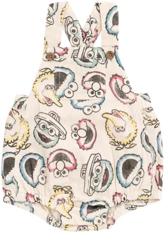 Sesame Street Cotton Gauze Romper Set