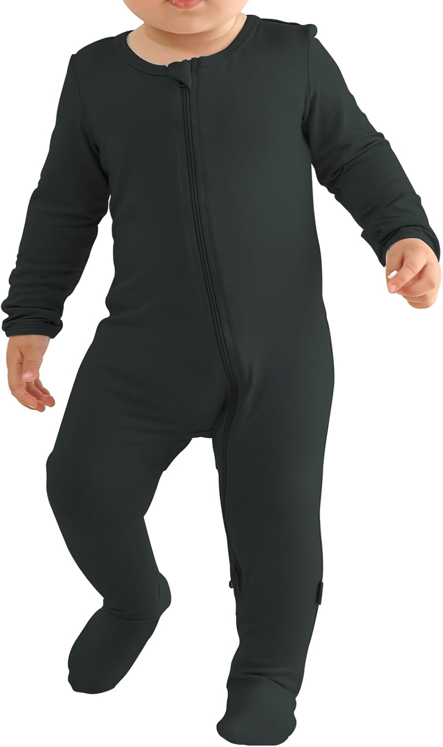 Long Sleeve Baby Footies Bamboo Rayon Romper