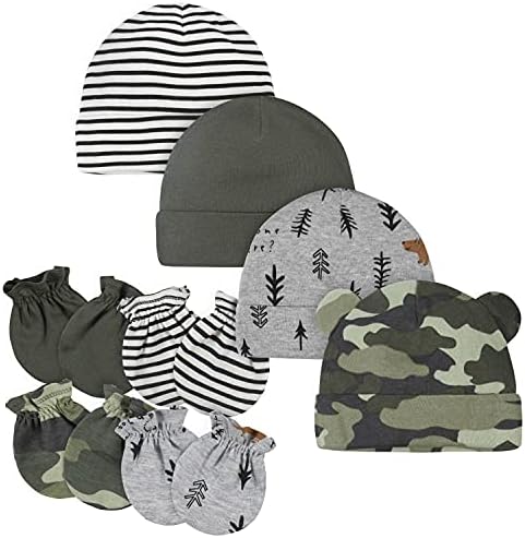 Gerber Baby Boys Super Cool Hat Mitten Set
