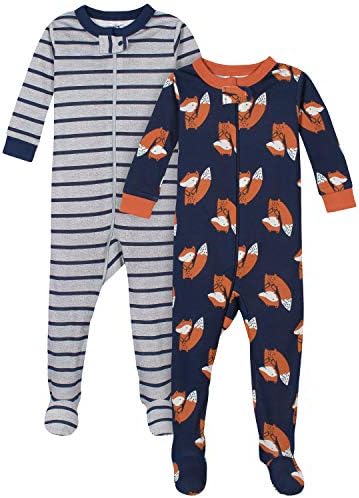 Gerber Baby Boys 2-Pack Pajamas - Snug Fit Safe Sleep