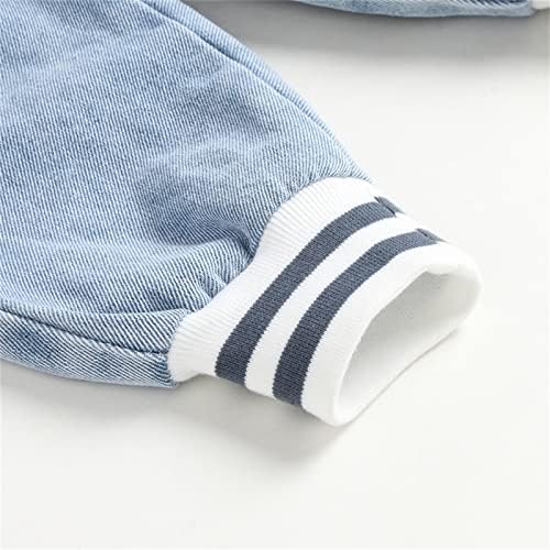 Patchwork Striped Jeans Pants for Kids