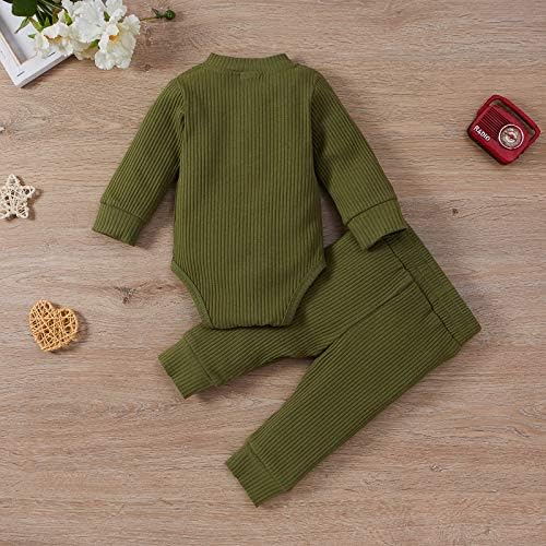 Warm Soft Cotton Romper Pants Set for Baby