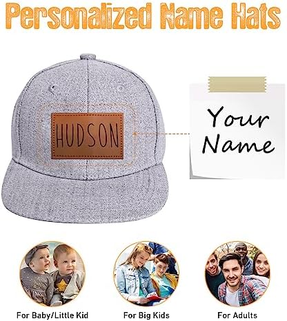 Personalized Toddler Baseball Cap with Leather Patch