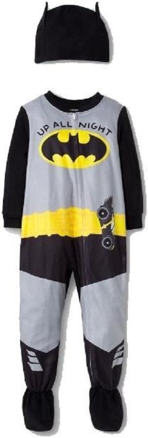 AME Toddlers Boys 2pc Batman Footed Sleeper