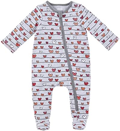 Valentines Day Pajamas for Boys Stretchy Sleepers with Hearts
