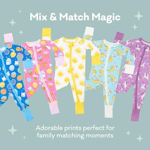 Little Sleepies Pampers Bamboo Pajamas for Baby Boys Girls