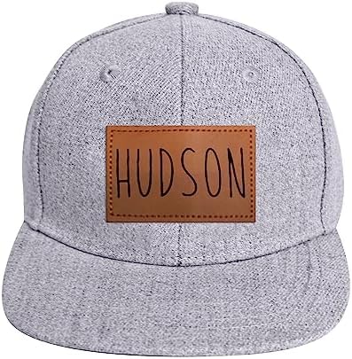 Personalized Toddler Baseball Cap with Leather Patch