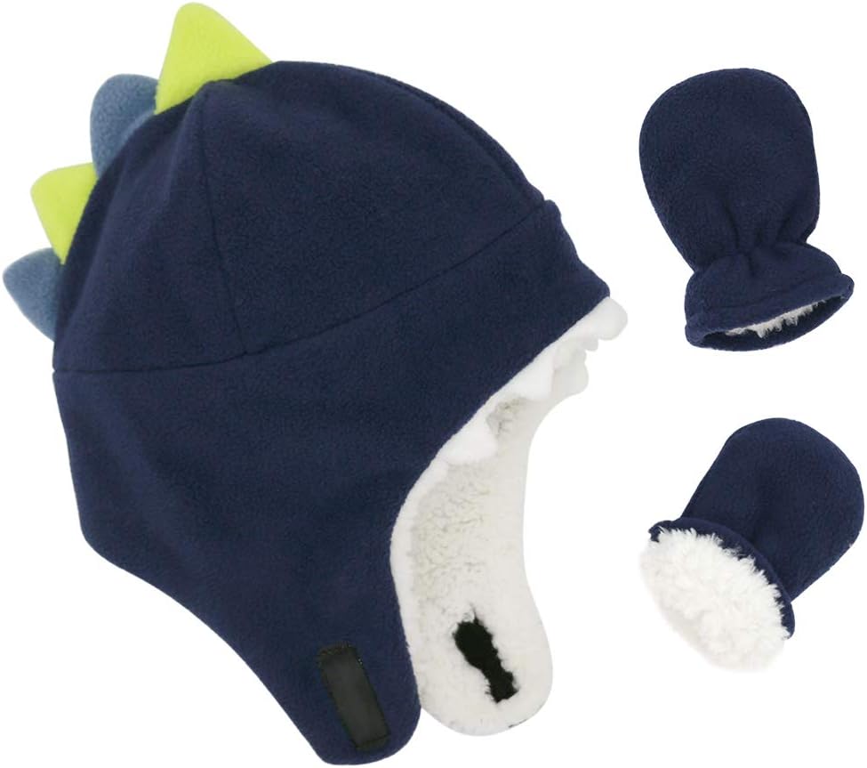 Sarfel Baby Boy Sherpa Mittens Set
