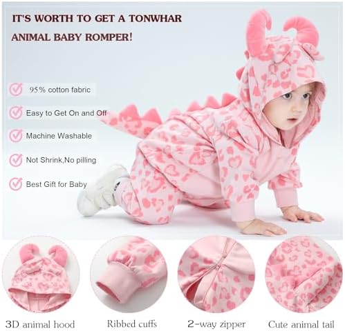 Cute Animal Animal Animal - One-Piece Cotton Romper for Kids