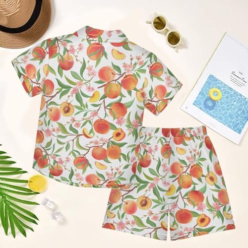 Visesunny Toddler Boys Beach Shirts Set
