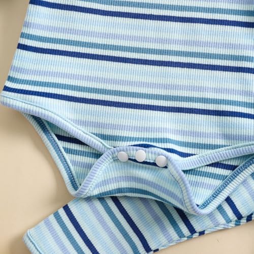 Emmababy Fall Striped Romper Set for Baby