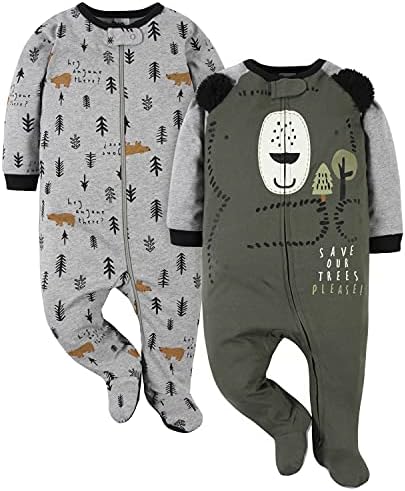 Gerber Baby Boys 2-Pack Sleep N Play Sleepwear