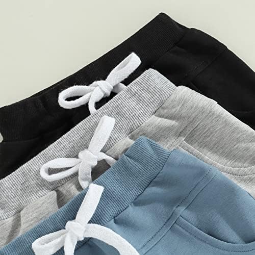 Bagilaanoe Elastic Waist Shorts for Baby Boys Summer Solid Bottoms