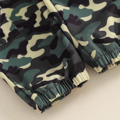 WDeHow Toddler Kids Baby Boy Fall Outfits - Trendy Fall Camouflage Sweater Set