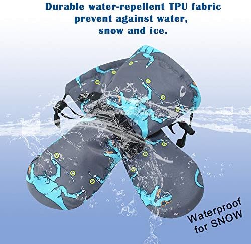 Winter Kids Waterproof Gloves for Boys Girls Babies 1-5 Years Old