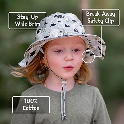 JAN JUL Adjustable Cotton Floppy Sun Hat for Boys 50 UPF Protection