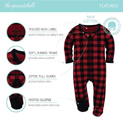 The Peanutshell Footed Baby Sleepers for Boys or Girls