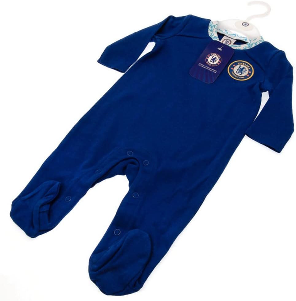 Chelsea FC Baby Long-Sleeve Sleepers Royal BlueWhite